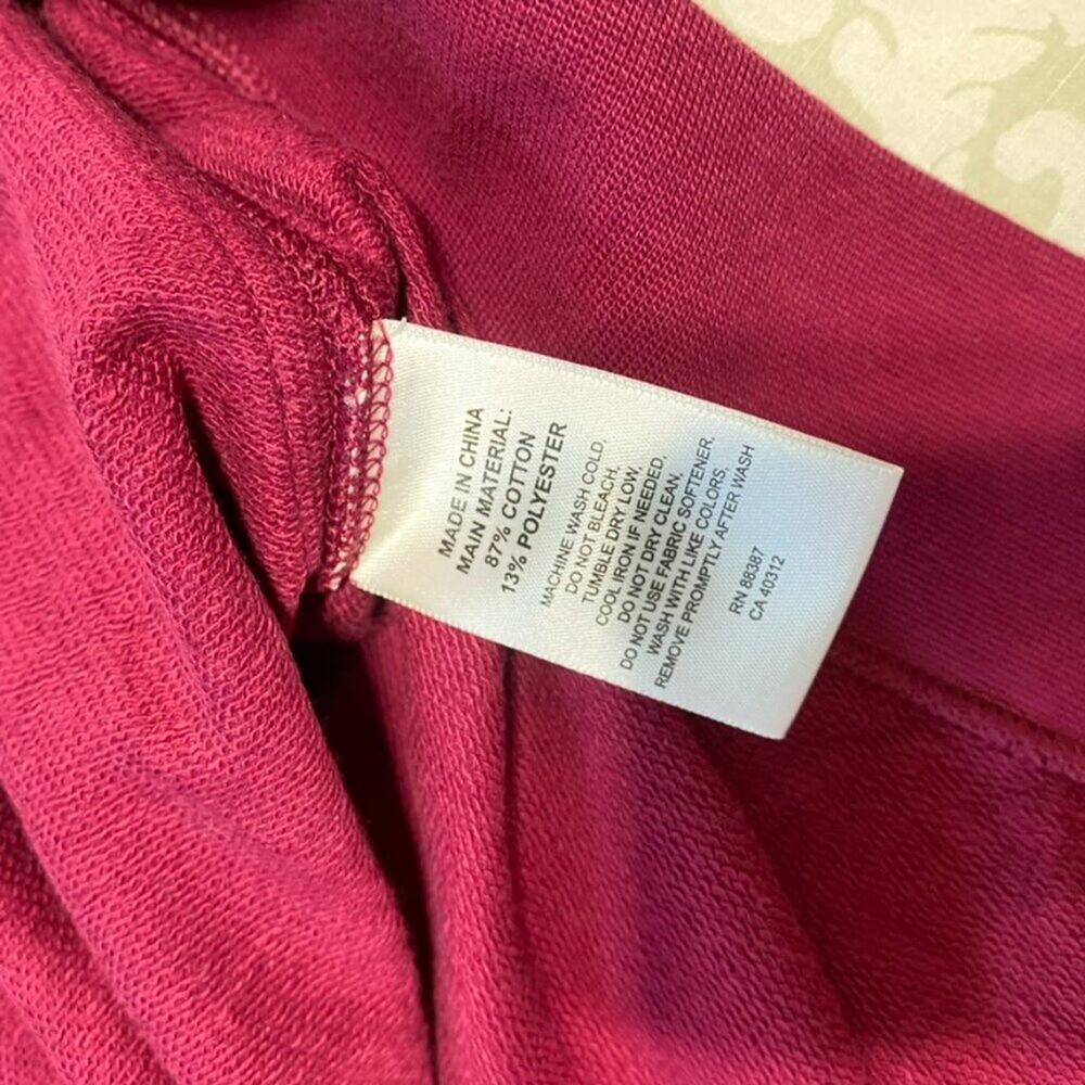 Ashworth NWT Golf Men’s 1/4 zip cotton vest, oversized Medium in the color Berry - Picture 7 of 12